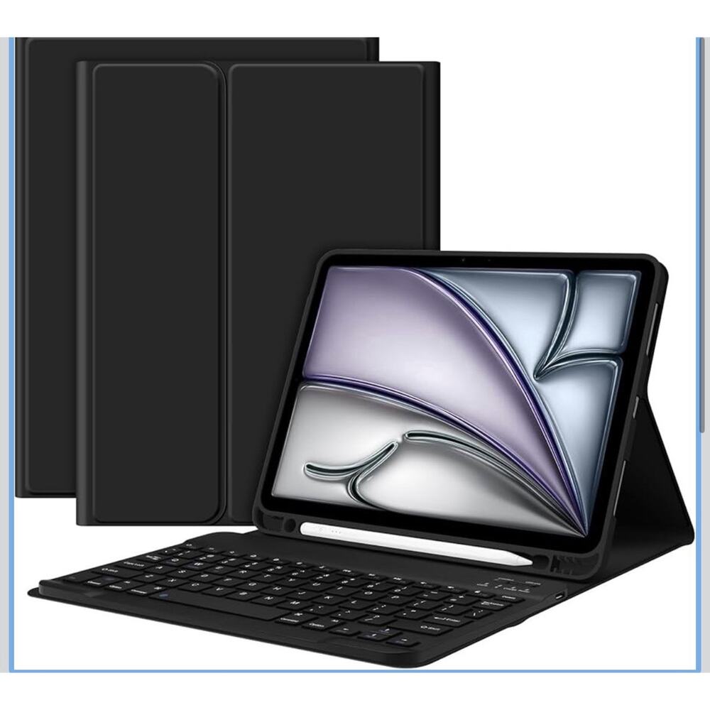 GOKOCO Keyboard Case iPad Air 11” M2/M3, 10.9” 4th/5th Gen , Black